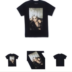 Kylie Lace and Leather Tee